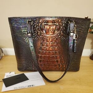 Brahmin Black Pearl Ombre Handbag